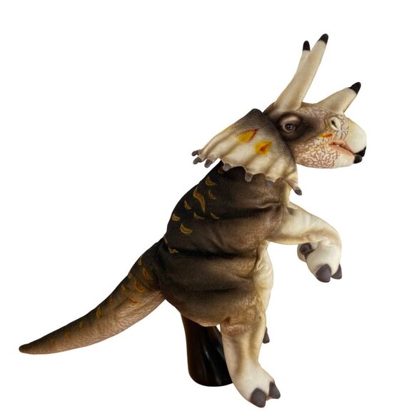 Dino Pals Triceratops Dinosaur Hand Puppet Plush Toy collectible funny s - Picture 1 of 15